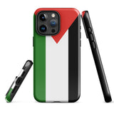 Funda para iPhone con la bandera de Palestina 15, 14, 13, 12 y 11 Pro Max Plus Mini Ideas para regalos Mapa del país Horizonte Regalos para ella Ideas para él