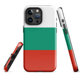 Bulgaria България Bulgarian Flag iPhone Case 15 14 13 12 11 Pro Max Plus Mini Tough Fitted Hard Protective Shell Glossy Rubber Phone Case