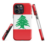 Lebanon Lebanese Flag iPhone Case 15 14 13 12 11 Pro Max Plus Mini Tough Fitted Hard Protective Shell Glossy Rubber Phone Case Gift Idea