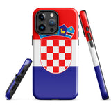 Croatia Croatian Flag iPhone Case 15 14 13 12 11 Pro Max Plus Mini Gift Ideas Country Map Skyline Gift For Her Him Ideas Travel  Souvenir