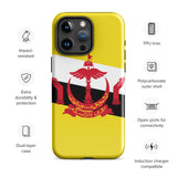 Brunei Bruneian Flag iPhone Case 15 14 13 12 11 Pro Max Plus Mini Gift Travel Souvenir