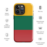 Lithuania Lietuva Lithuanian Flag iPhone Case 15 14 13 12 11 Pro Max Plus Mini Gift Travel Souvenir