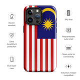 Malaysia Malaysian Flag iPhone Case 15 14 13 12 11 Pro Max Plus Mini Gift Travel Souvenir