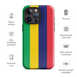 Mauritius Mauritian Flag iPhone Case 15 14 13 12 11 Pro Max Plus Mini Gift Travel Souvenir