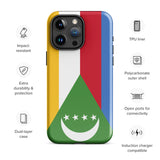 Comoros Flag iPhone Case 15 14 13 12 11 Pro Max Plus Mini Gift Travel Souvenir