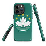 Macao Macau Macanese Flag iPhone Case 15 14 13 12 11 Pro Max Plus Mini Gift Travel Souvenir