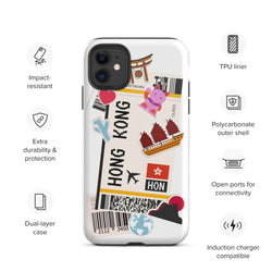 Hong Kong  of Hong Kong iPhone 14 13 12 11 Pro Max Plus Mini Phone Case iPhone Tough Rugged Protective iPhone case