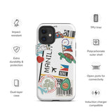 Manila Philippines  Jollibee Filipino Flag iPhone 14 13 12 11 Pro Max Plus Mini Phone Case iPhone Tough Rugged Protective iPhone case