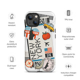 New York ny nyc American  iPhone 14 13 12 11 Pro Max Plus Mini Phone Case iPhone Tough Rugged Protective iPhone case