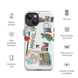 Manila Philippines  Jollibee Filipino Flag iPhone 14 13 12 11 Pro Max Plus Mini Phone Case iPhone Tough Rugged Protective iPhone case