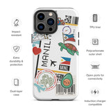 Manila Philippines  Jollibee Filipino Flag iPhone 14 13 12 11 Pro Max Plus Mini Phone Case iPhone Tough Rugged Protective iPhone case