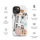 San Diego California Cali Surf Beach iPhone 14 13 12 11 Pro Max Plus Mini Phone Case iPhone Tough Rugged Protective iPhone case