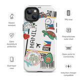 Manila Philippines  Jollibee Filipino Flag iPhone 14 13 12 11 Pro Max Plus Mini Phone Case iPhone Tough Rugged Protective iPhone case