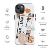 San Diego California Cali Surf Beach iPhone 14 13 12 11 Pro Max Plus Mini Phone Case iPhone Tough Rugged Protective iPhone case