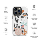 San Diego California Cali Surf Beach iPhone 14 13 12 11 Pro Max Plus Mini Phone Case iPhone Tough Rugged Protective iPhone case