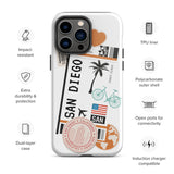 San Diego California Cali Surf Beach iPhone 14 13 12 11 Pro Max Plus Mini Phone Case iPhone Tough Rugged Protective iPhone case