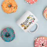 Kiev Kyiv Ukraine Ukrainian Coffee Mug White Glossy Cup Personalized Custom City Name